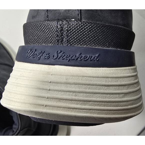 Wolf and Shepherd Crossover Hiker Winterized Boot Mens 12 Navy Blue Leather - Picture 7 of 13